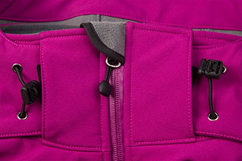 CIKRILAN Mujer Chaqueta Softshell Resistente al agua chaqueta al aire libre Ladies Deportes Camping Escalada de senderismo Coat (large, Morado)