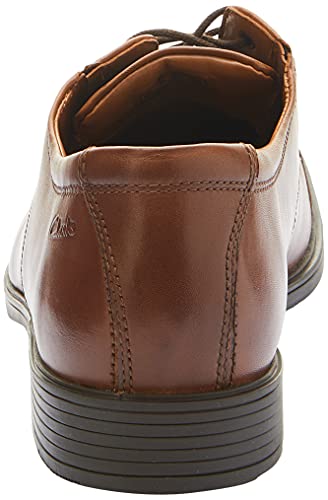 Clarks Tilden Cap, Zapatos de Cordones Derby Hombre, Marrón (Dark TanLea), 44 EU