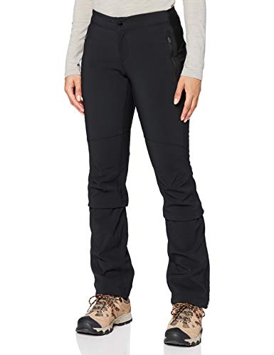 Columbia Back Beauty Passo Alto Heat Pantalón térmico de Senderismo, Mujer, Negro (Schwarz), 6 R