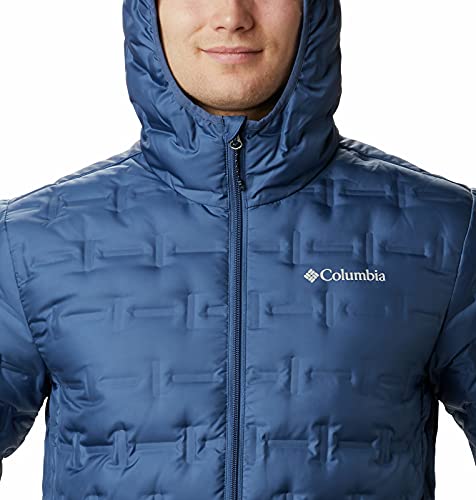 Columbia Delta Ridge Down Hooded , Chaqueta de plumas con capucha Hombre, Azul (Night Tide), L