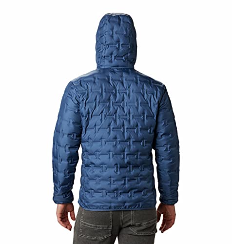 Columbia Delta Ridge Down Hooded , Chaqueta de plumas con capucha Hombre, Azul (Night Tide), L