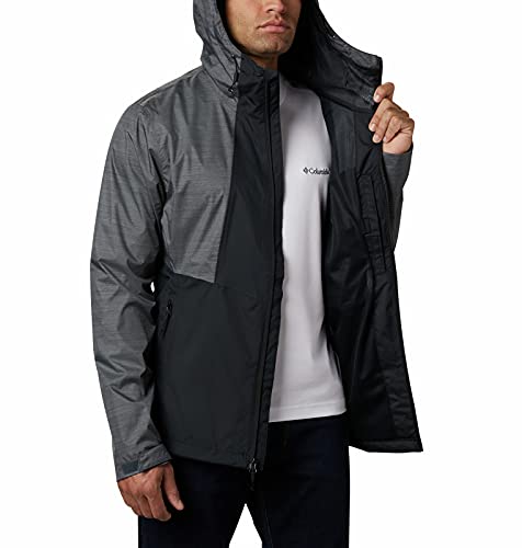 Columbia Inner Limits II , Chaqueta impermeable Hombre, Negro (Black, Graphite Heather), M