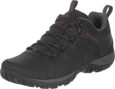 Columbia Peakfreak Venture Waterproof Zapatos impermeables para Hombre, Negro (Black, Vintage Red), 43 EU