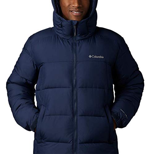 Columbia Pike Lake Hooded , Chaqueta con capucha Hombre, Azul (Collegiate Navy), S