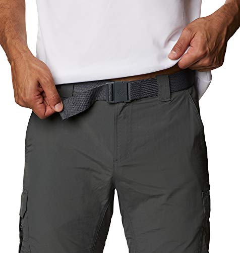 Columbia Silver Ridge II Convertible , Pantalones de senderismo convertibles Hombre, Gris (Grill), 36W/34L