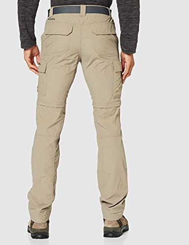 Columbia Silver Ridge II Convertible , Pantalones de senderismo convertibles Hombre, Marrón (Tusk), 32W/32L