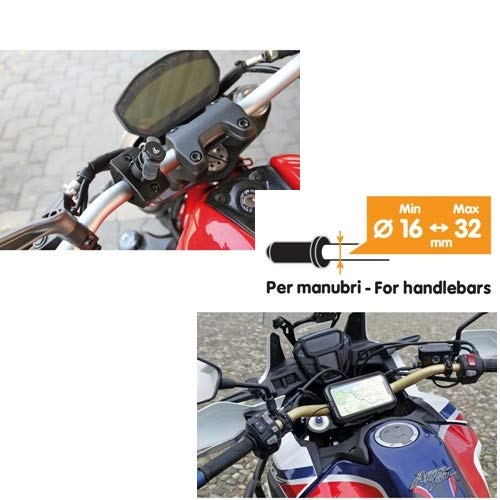 Compatible con Commencal Funda RÍGIDA Universal para Smartphone + Soporte Fijo para Manillar Motocicleta Bicicletas con DIÁMETRO DE 16 A 32MM