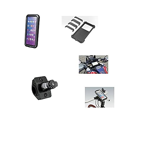 Compatible con Commencal Funda RÍGIDA Universal para Smartphone + Soporte Fijo para Manillar Motocicleta Bicicletas con DIÁMETRO DE 16 A 32MM