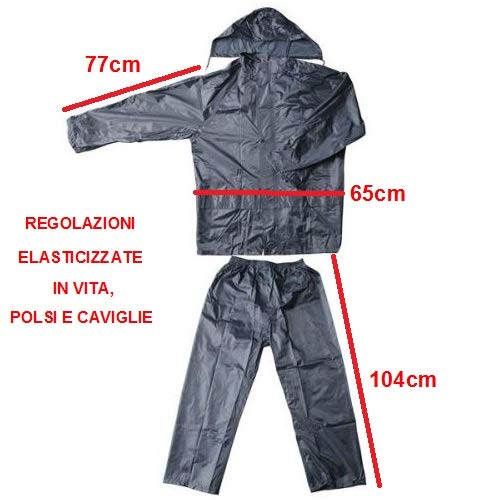 Compatible con cubrezapatos Commencal L 42-46, cubreguantes, kit impermeable para moto scooter y bicicleta chaqueta con pantalón + cubrebotas + guantes universales