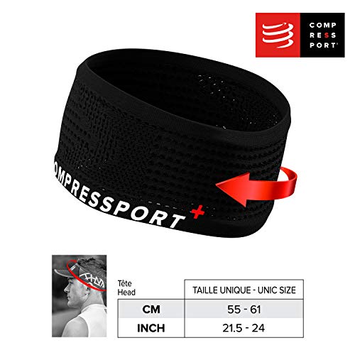 COMPRESSPORT Headband On/Off Cinta, Unisex-Adult, Blanco, Talla Unica