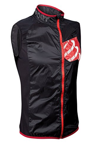 COMPRESSPORT Hurricane - Chaleco Cortavientos, Color Negro, Talla S