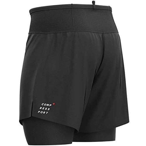 Compressport Trail 2-in-1 Short Hardloopbroek Heren Zwart