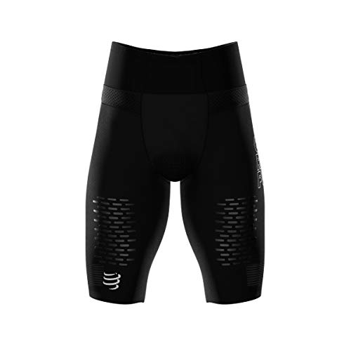 COMPRESSPORT V3 T4 Pantalones Cortos de Trail para Adultos, Color Negro, XL