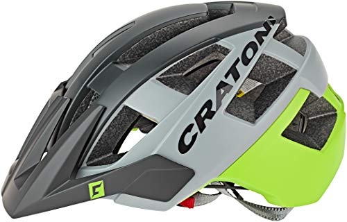 Cratoni Casco ALLSETB NEG/Verde Lima MA.T.58-61, Adultos Unisex, Multicolor (Multicolor)