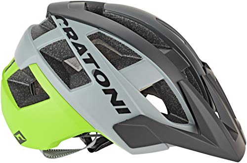 Cratoni Casco ALLSETB NEG/Verde Lima MA.T.58-61, Adultos Unisex, Multicolor (Multicolor)