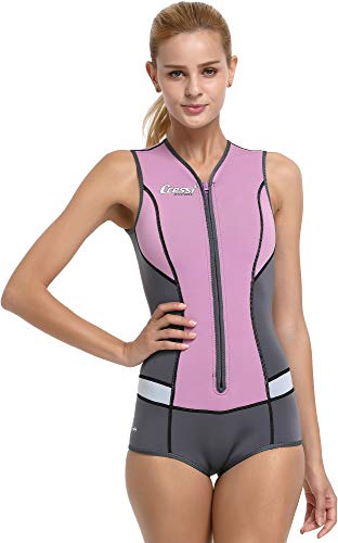 Cressi Idra Swimsuit Traje de baño de Neopreno 2 mm para Mujer, Rosa, L/4