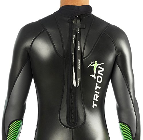 Cressi Triton Traje de Neopreno, Unisex Adulto, Negro/Verde, XL/5