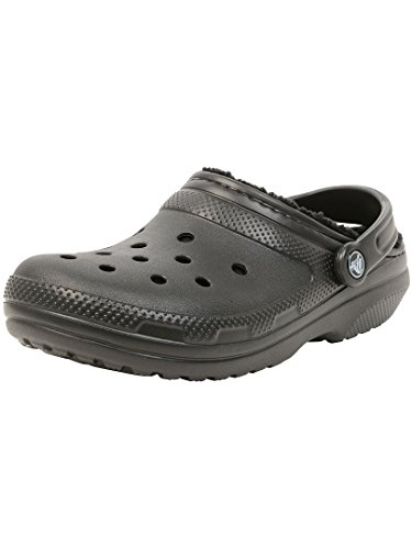 Crocs Classic Lined Clog, Zuecos Unisex Adulto, Black, 39/40 EU