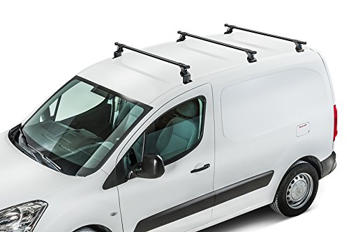 Cruz Fiat Doblo Cargo (II – Caja) (2010-to Fecha) Heavy Duty Barras de Techo 30 x 20 de Acero en diámetro de Mango de 3 Sistema de Barras