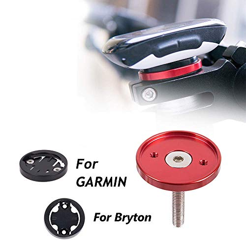 CYSKY Garmin Edge Mount Soporte de Tapa Superior de vástago de Bicicleta para Garmin Bryton Cycling GPS Computer, Fit Garmin 1000，820，810，800 ， 520，510，500，200 y Bryton 530 330 310 100 (Negro)