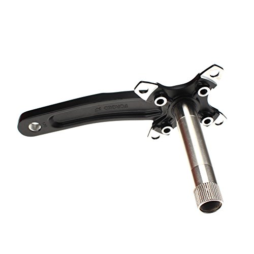 CYSKY Juego de Brazos de manivela para Bicicleta Juego de Brazos de manivela para Bicicleta de montaña 170 mm 104 BCD con Kit de Soporte Inferior y Pernos de Plato para MTB BMX Road Bicyle (Negro)