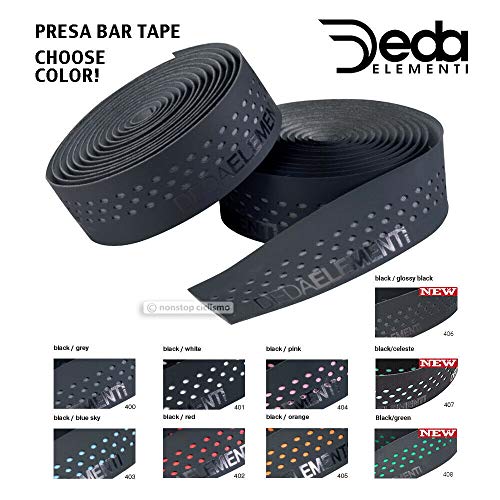 Deda Presa Cinta de Manillar, Unisex adulto, Negro/Gris, Única