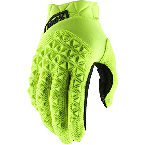 Desconocido 100% Airmatic Glove Guantes, Unisex Adulto, Fluo Yellow/Black, MD