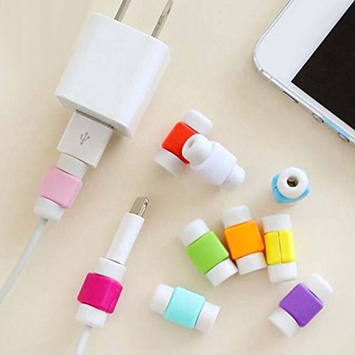 Desconocido 10x Cubiertas Protectores de Cable Ahorro de Cargador USB para iPhone iPad Charger Cord