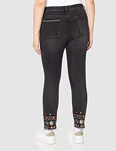 Desigual Denim_Leslie Jeans, Azul, 46 para Mujer