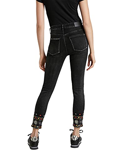 Desigual Denim_Leslie Jeans, Azul, 46 para Mujer