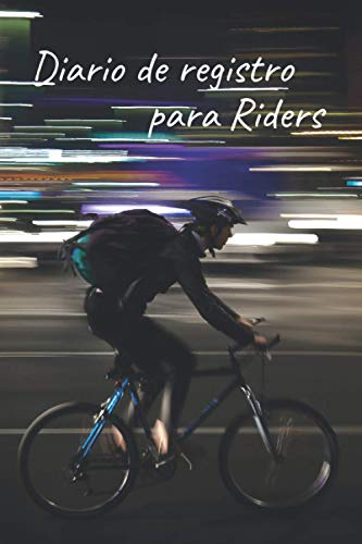 DIARIO REGISTRO PARA RIDERS: Lleva un seguimiento detallado de tus repartos: Horas trabajadas, Distancia recorrida, Propinas, Pedidos Cancelados... | Regalo practico para Repartidores profesionales.