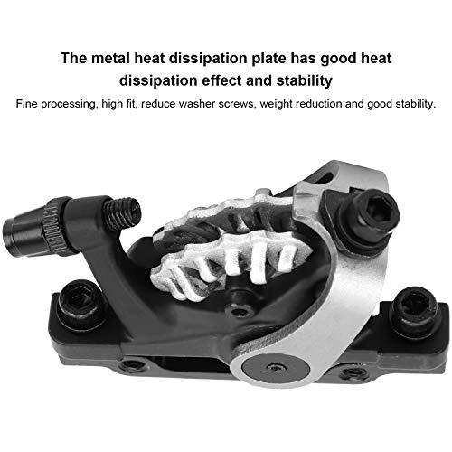 Dilwe Juego de Frenos de Disco Delantero de Doble accionamiento para Bicicleta de montaña TOOPRE, Freno de Disco mecánico, accionamiento de pistón Bilateral Universal para Bicicletas eléctricas