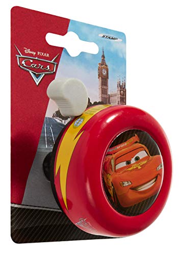 Disney Cars C892084 Timbre de Bicicleta Rojo