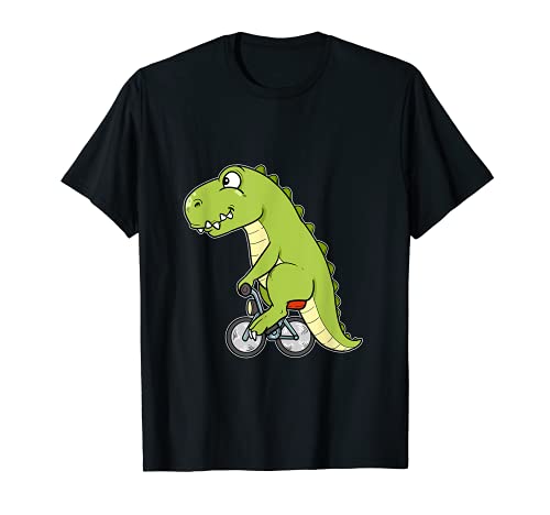 Divertida bicicleta dinosaurio motorista T-Rex bicicleta Camiseta