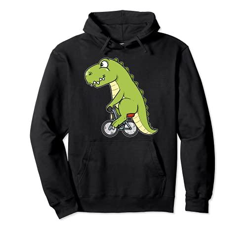 Divertida bicicleta dinosaurio motorista T-Rex bicicleta Sudadera con Capucha