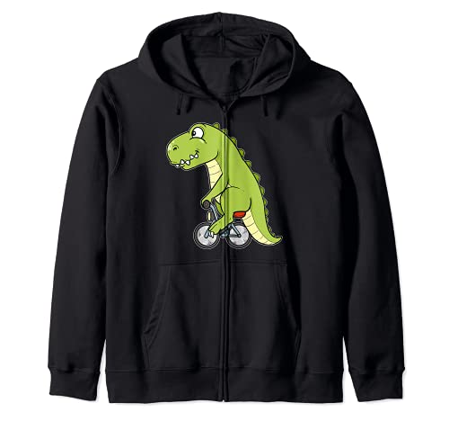 Divertida bicicleta dinosaurio motorista T-Rex bicicleta Sudadera con Capucha