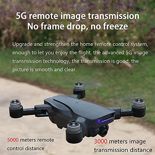 Dron con cámara 4K para Adultos, cuadricóptero RC FPV GPS con Video en Vivo WiFi 5G, Retorno automático a casa, retención de altitud, Ruta de Vuelo Personalizada, batería de 30 Minutos de duración na