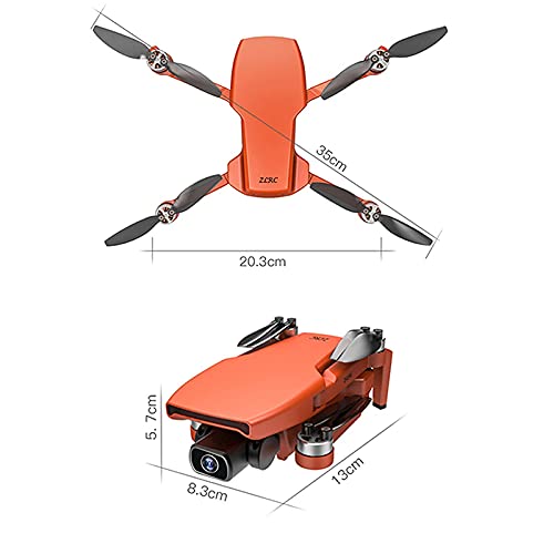 Drone, Drone con cámara, con cámara 4K HD, Posicionamiento GPS, Seguimiento Inteligente, Ruta Personalizada, Retorno de batería Baja, Modo sin Cabeza, Luz Nocturna LED, Control de teléfono m