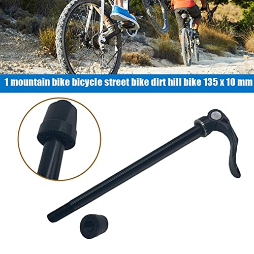 Eje de Horquilla,Eje pasante de la Bicicleta Mtb Lanzamiento rápido Rueda trasera Pincho for entrenador Bicicleta Bicicleta Montaña Bicicleta Atrás Rueda de retroceso 135x10mm HUB EJE for LA CAMINO MT