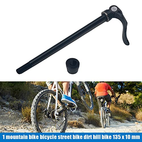 Eje de Horquilla,Eje pasante de la Bicicleta Mtb Lanzamiento rápido Rueda trasera Pincho for entrenador Bicicleta Bicicleta Montaña Bicicleta Atrás Rueda de retroceso 135x10mm HUB EJE for LA CAMINO MT