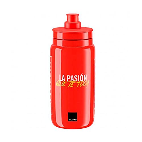 ELITE BIDON Fly Vuelta Rojo 550 ml, Adultos Unisex, Multicolor (Multicolor), Talla Única