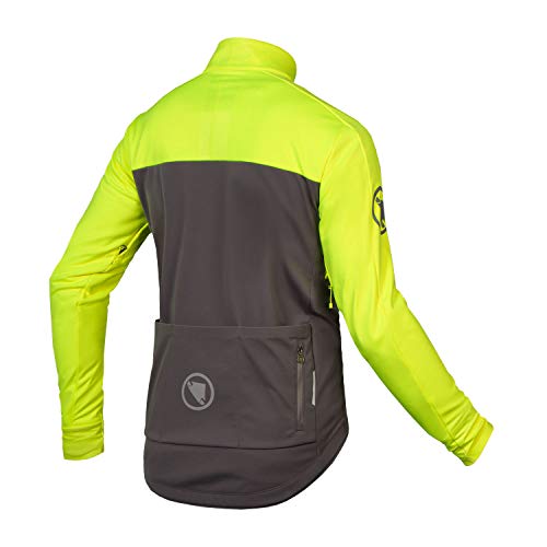 Endura Chaqueta de ciclismo Windchill para hombre II, Hi-Viz Amarillo 20, Medium