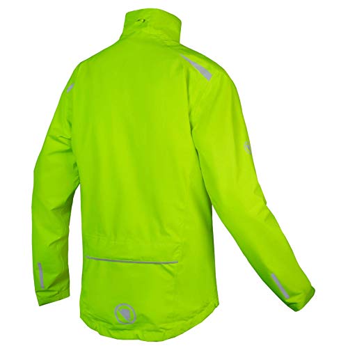 Endura Hummvee - Chaqueta impermeable para ciclismo MTB (2,5 capas), Amarillo hi-viz, Small