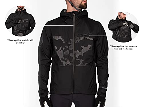 Endura Singletrack Ii - Chaqueta de MTB para hombre, diseño de pimentón pequeño