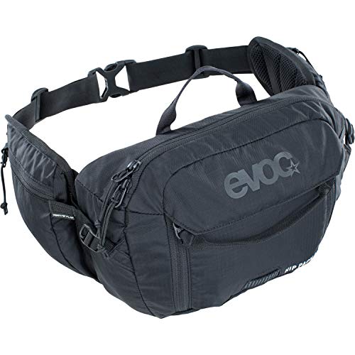 evoc Hip Pack Pro 3 Riñonera para Ciclismo y excursiones, Unisex Adulto, Negro, INKL. 1,5l Trinkblase