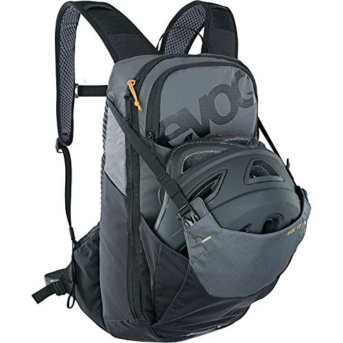 Evoc - Mochila Ride 12 + Bolsillo 2L MTB sin protección Adulto Unisex, Negro/Gris, 14