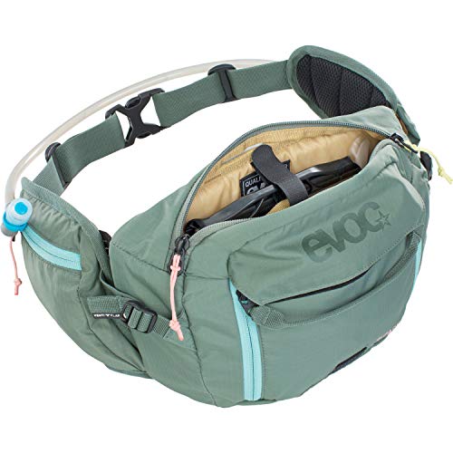 evoc und Hip Pack Pro 3 Hüfttasche Bauchtasche für Bike-touren & Trails Packs, Unisex Adulto, Verde Oliva, uno