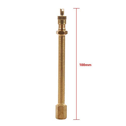 Extensión de Válvula de latón de 140 mm, Adaptador para Inflar la Rueda de la Moto, Bici, Patinetes, Scooters