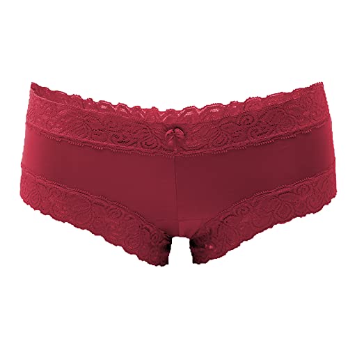 Fabio Farini Culotte Paquete de 6. Bragas con seductores Detalles de Encaje Multicolor L-XL