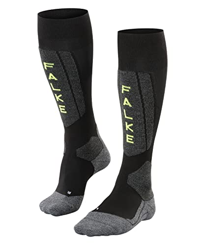 Falke Skistrumpf SK 5 Men Calcetines de esquí, Hombre, Negro-Black-Lightning, 42-43